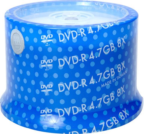 8x DVD-R Silver Inkjet Printable - 50 Discs