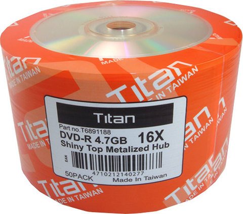 16x DVD-R Shiny Silver - 50 Discs