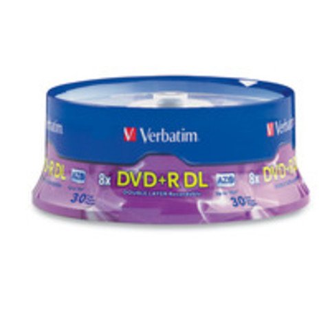 8x DVD+R DL Double Layer Logo Branded - 30 Discs