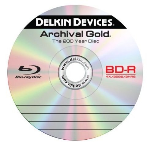 25GB Archival Gold Blu-Ray Disc 6X - Spindle of 10
