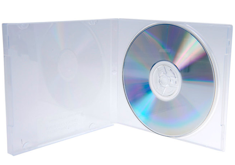 10.4mm Clear Single CD/DVD Poly Case