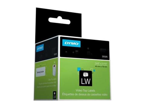 VHS Tape Top Labels - Roll of 150 - White