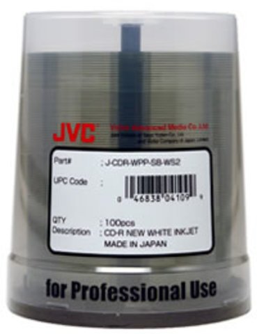 48x CD-R Water Resistant White Inkjet Printable - 100 Discs