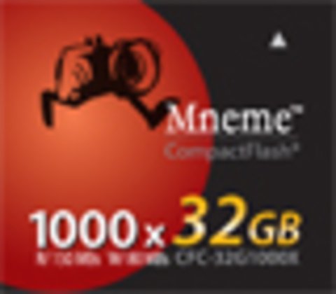 32GB Mneme Compact Flash Memory Card 1000x