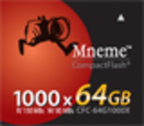 64GB Mneme Compact Flash Memory Card 1000X