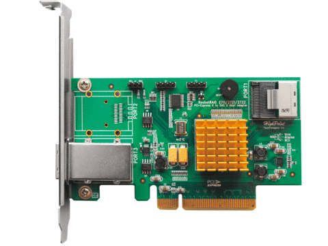 RocketRAID 2721 Hybrid Mini-SAS PCI Express RAID Controller Card