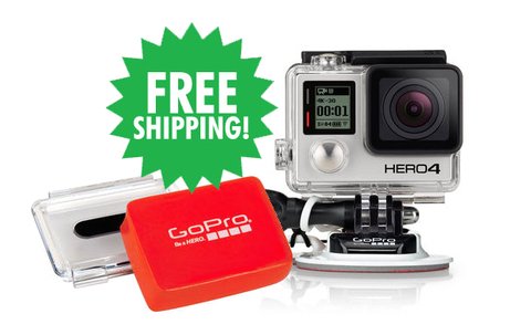 HERO4 Silver & Surfboard Mounts & Floaty Backdoor