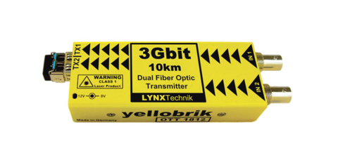 Yellobrik OTT 1812 SD/HD/3G - Dual Channel SDI to Fiber Converter