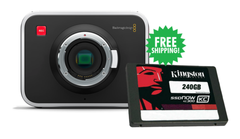 Production Camera 4K (EF Mount) + Kingston 240GB SSDNow KC300