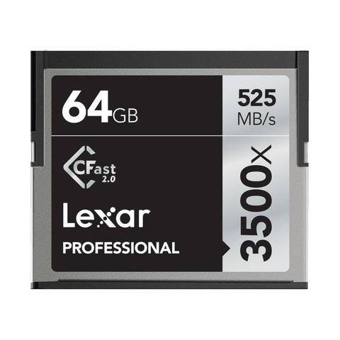 Professional 3500x 64GB CFast 2.0 Memory Card