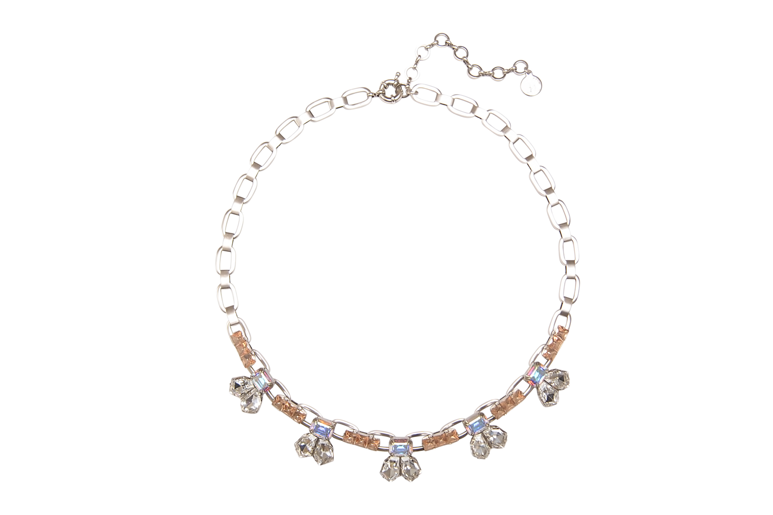 KRISTEN STATEMENT NECKLACE IN SILVER