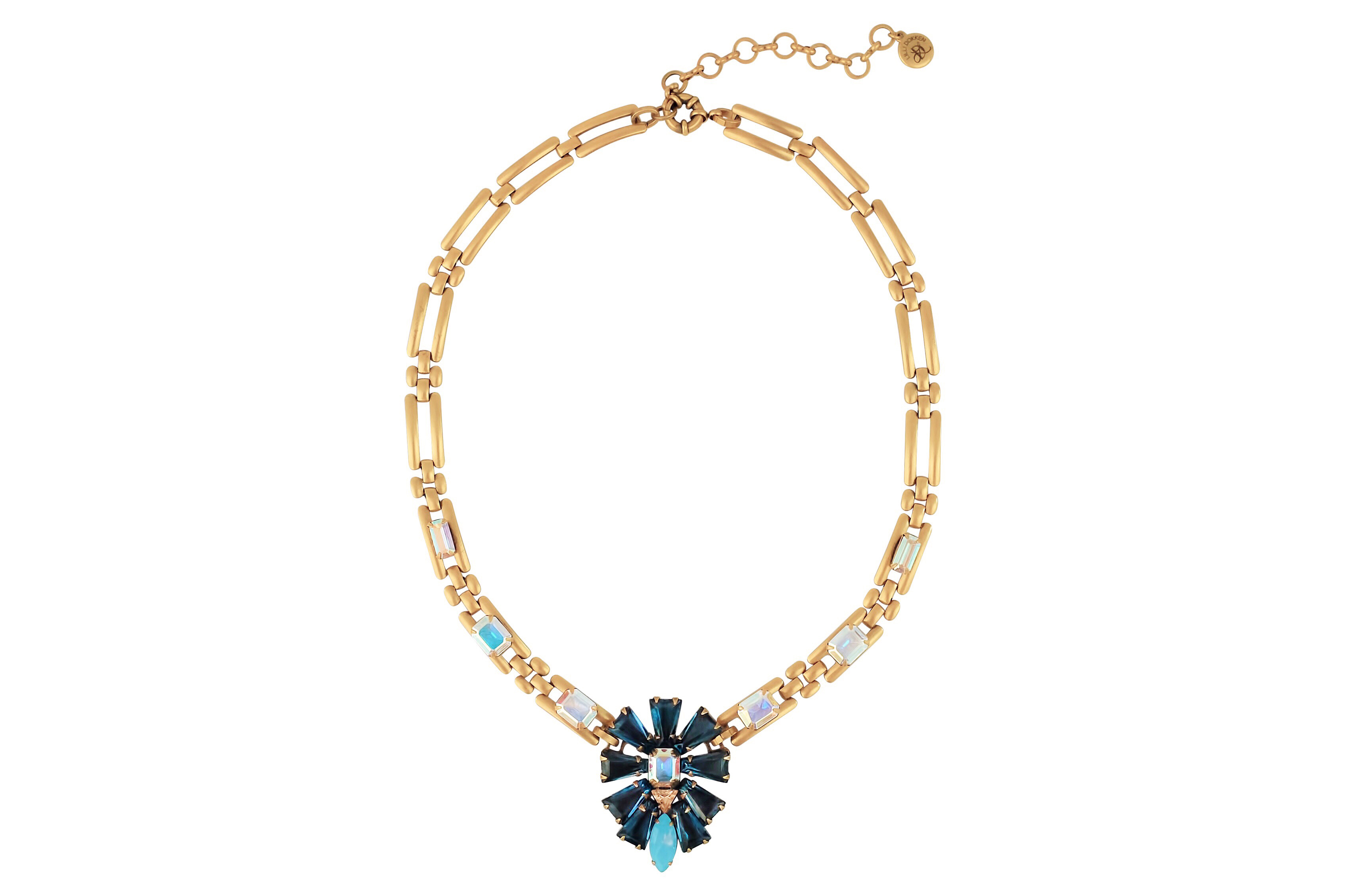 LYNDSEY STATEMENT NECKLACE IN NAVY