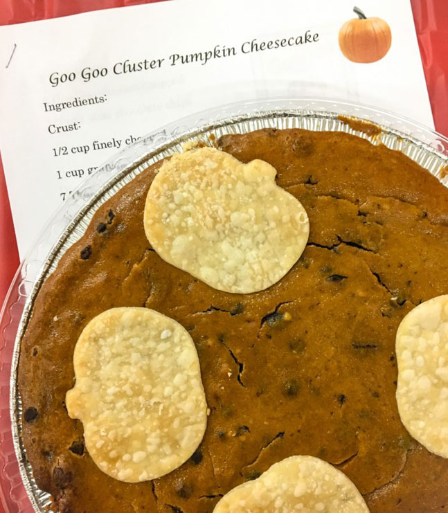 Goo Goo Cluster Pumpkin Cheesecake Image