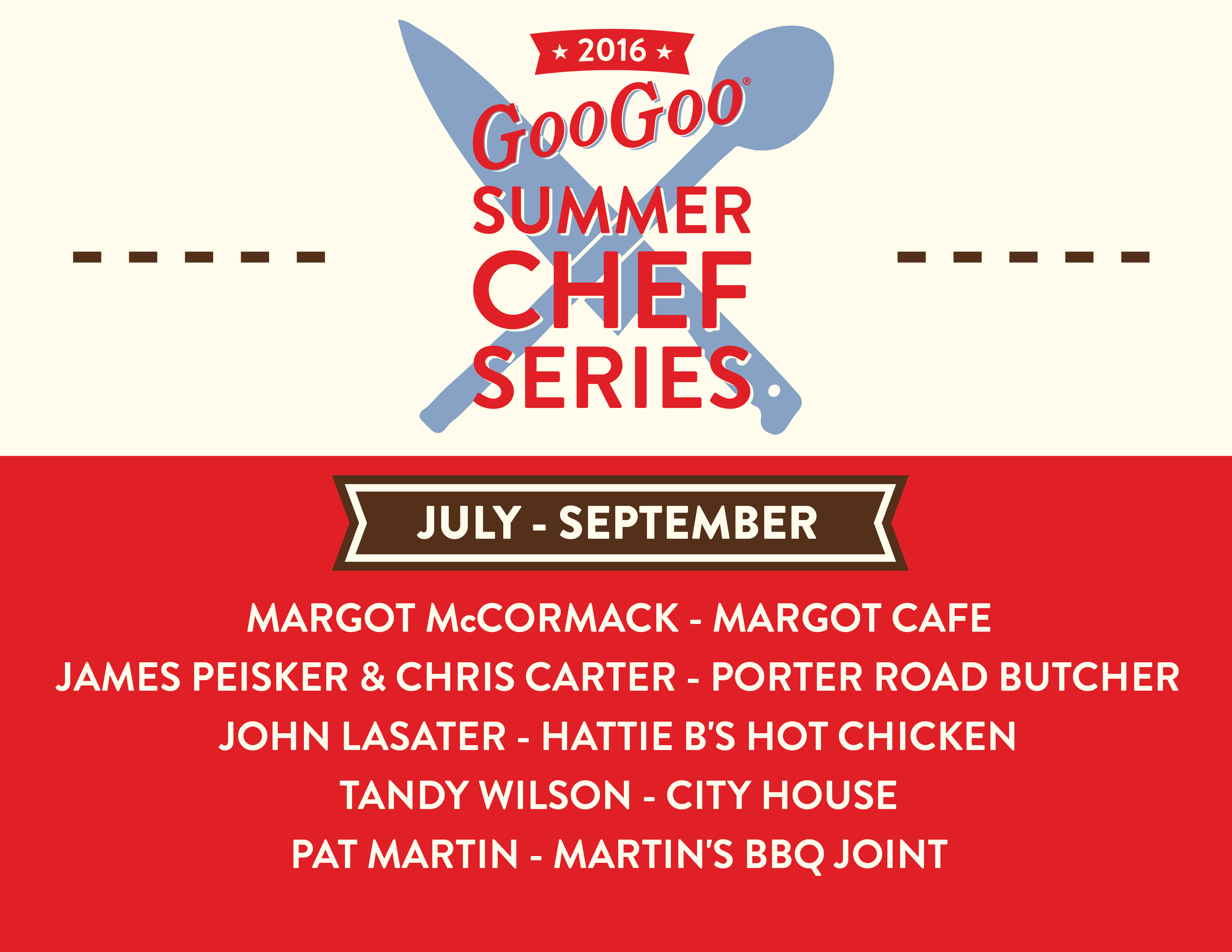 Goo Goo Summer Chef Series 2016 Image