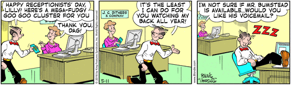 Goo Goo Makes the Comics Again: Blondie 5/11/16 Image