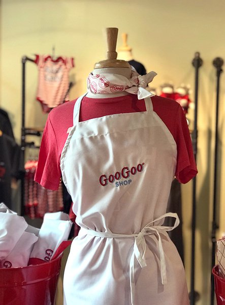 Embroidered Goo Goo Apron