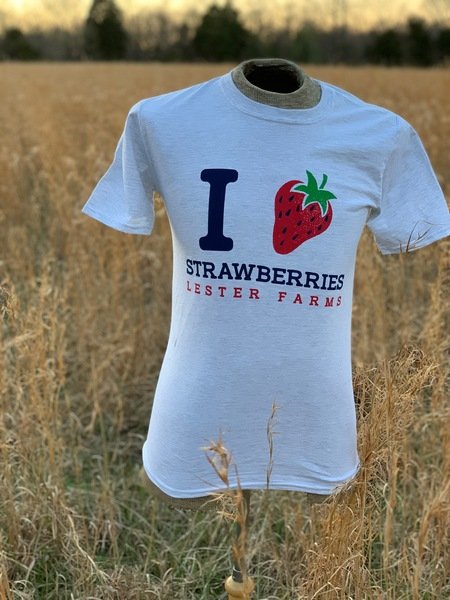 I Love Strawberries (White)